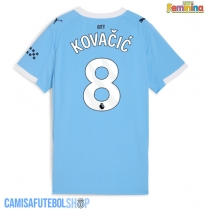 Camisa de time de futebol Manchester City Mateo Kovacic #8 Replicas 1º Equipamento Feminina 2025-26 Manga Curta